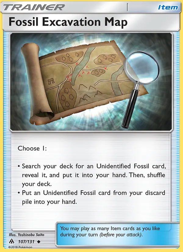 Fossil Excavation Map Forbidden Light 107/131