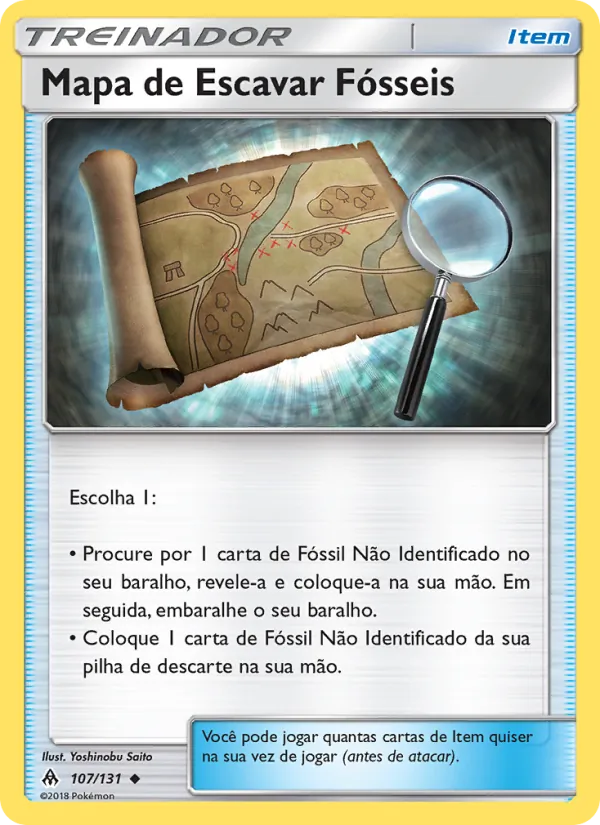 Mapa de Escavar Fósseis Luz Proibida 107/131