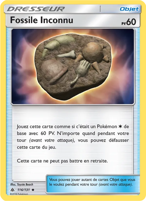 Fossile Inconnu Lumière Interdite 116/131