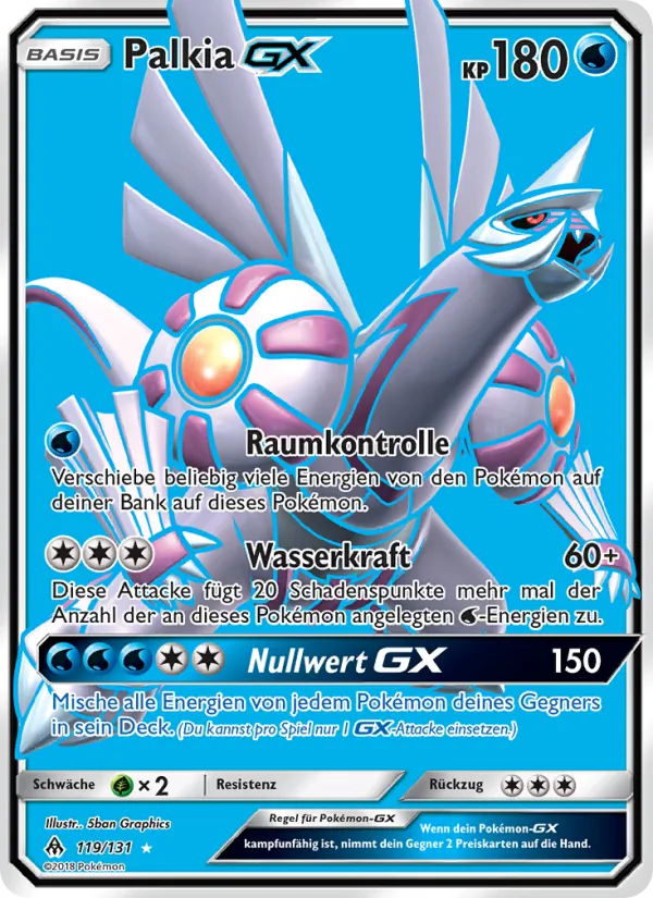 Palkia GX Grauen Der Lichtfinsternis 119/131