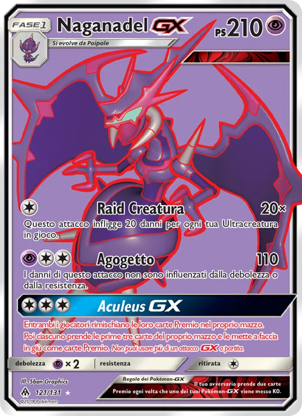 Naganadel GX Apocalisse Di Luce 121/131