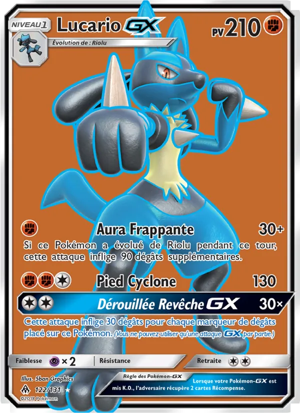 Lucario GX Lumière Interdite 122/131