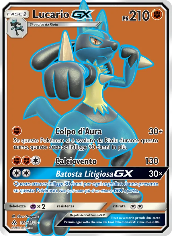 Lucario GX Apocalisse Di Luce 122/131