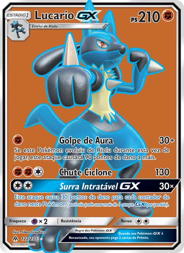 Lucario GX Luz Proibida 122/131