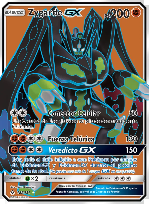 Zygarde GX Luz Prohibida 123/131