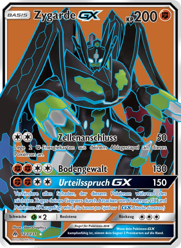 Zygarde GX Grauen Der Lichtfinsternis 123/131