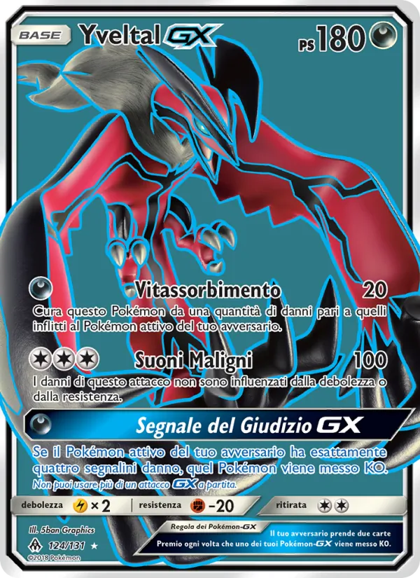 Yveltal GX Apocalisse Di Luce 124/131