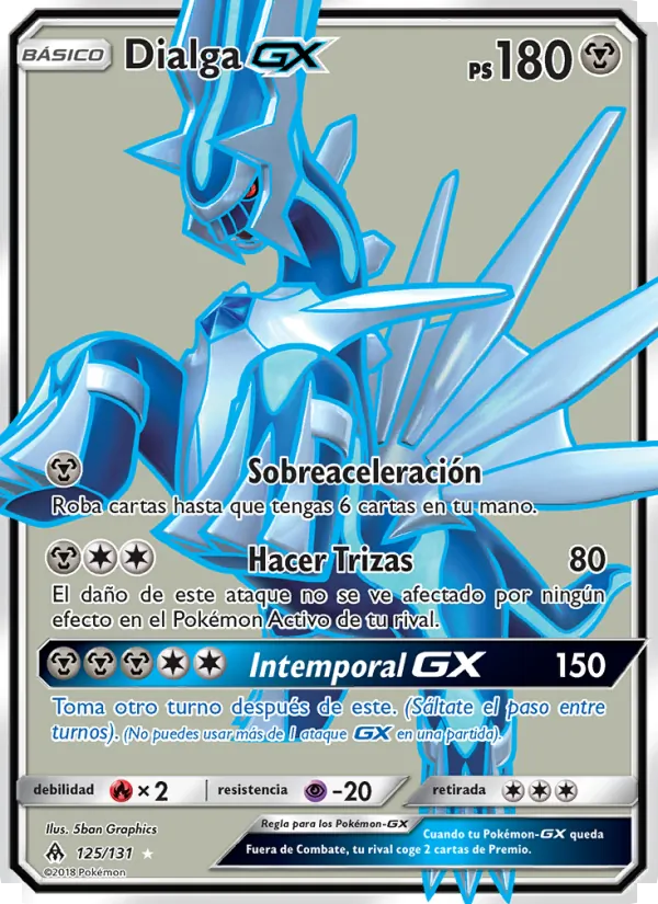 Dialga GX Luz Prohibida 125/131