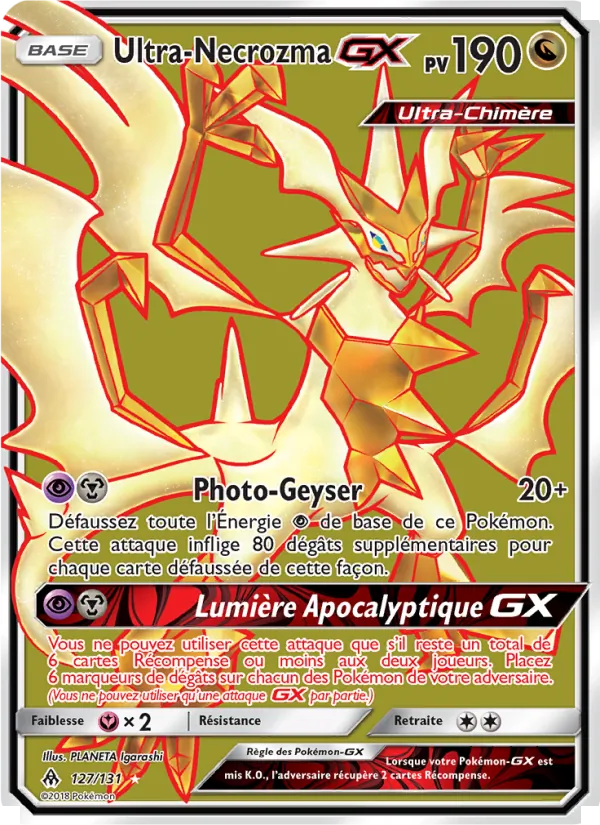 Ultra-Necrozma GX Lumière Interdite 127/131