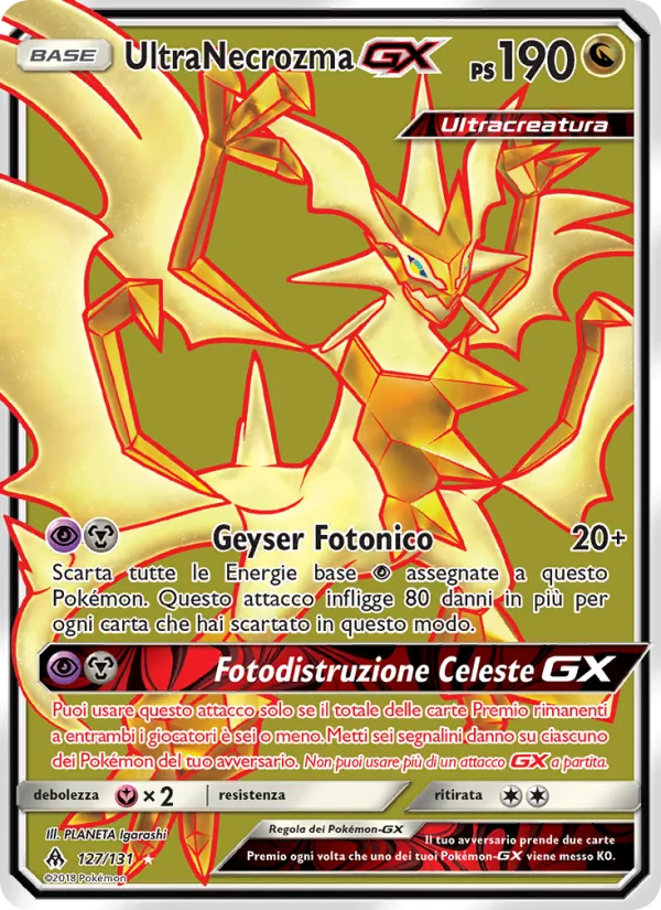 UltraNecrozma GX Apocalisse Di Luce 127/131