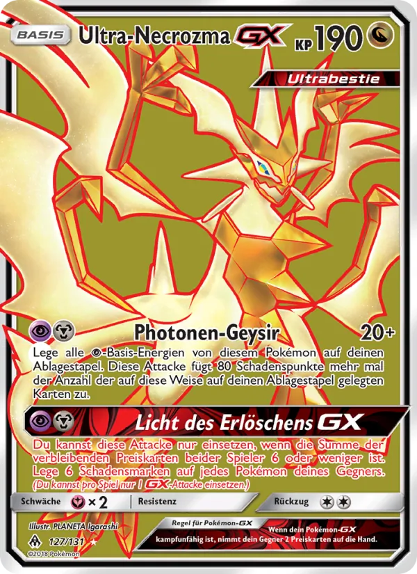 Ultra-Necrozma GX Grauen Der Lichtfinsternis 127/131