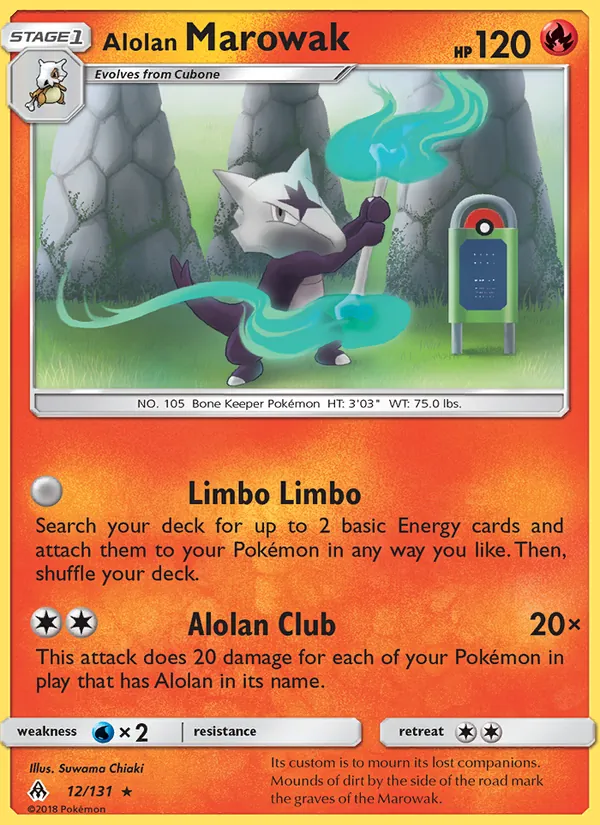 Alolan Marowak Forbidden Light 12/131