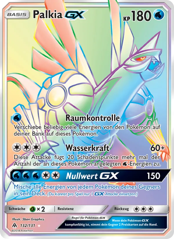 Palkia GX Grauen Der Lichtfinsternis 132/131