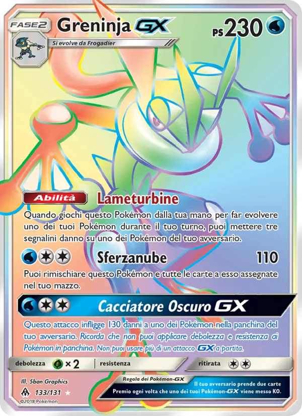 Greninja GX Apocalisse Di Luce 133/131