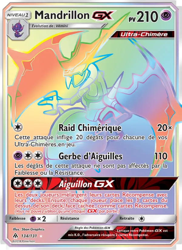 Mandrillon GX Lumière Interdite 134/131