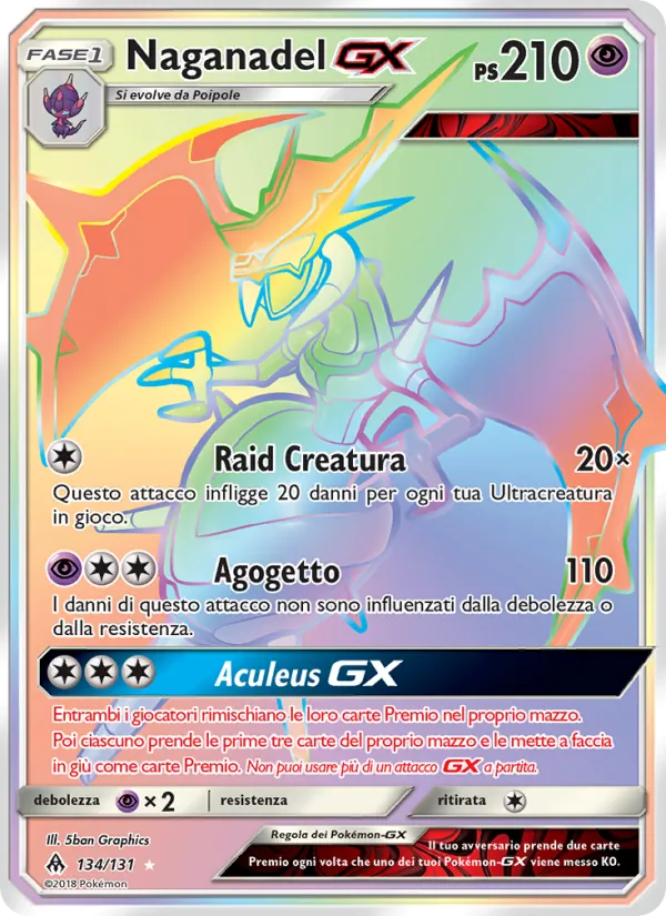 Naganadel GX Apocalisse Di Luce 134/131
