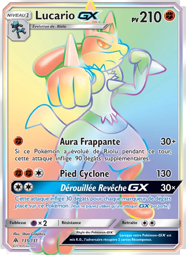 Lucario GX Lumière Interdite 135/131