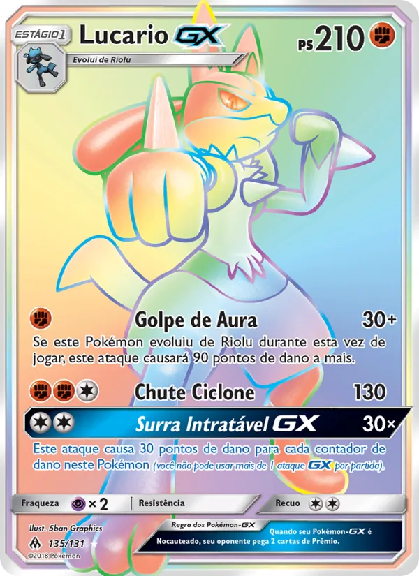 Lucario GX Luz Proibida 135/131