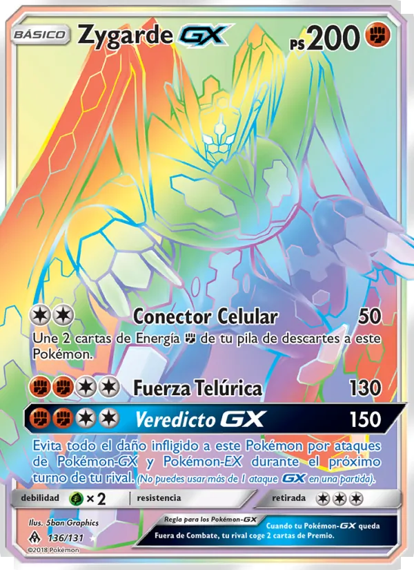 Zygarde GX Luz Prohibida 136/131