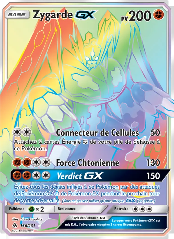 Zygarde GX Lumière Interdite 136/131