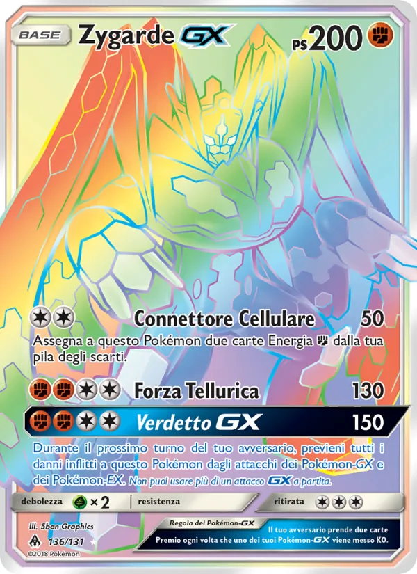 Zygarde GX Apocalisse Di Luce 136/131