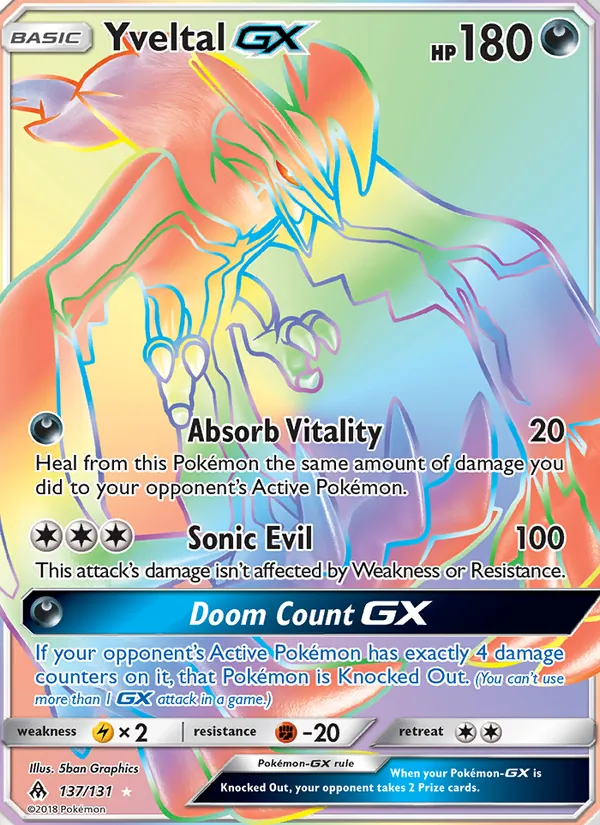 Yveltal GX Forbidden Light 137/131