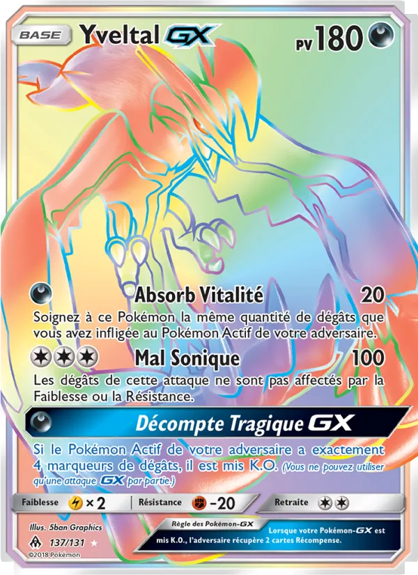 Yveltal GX Lumière Interdite 137/131