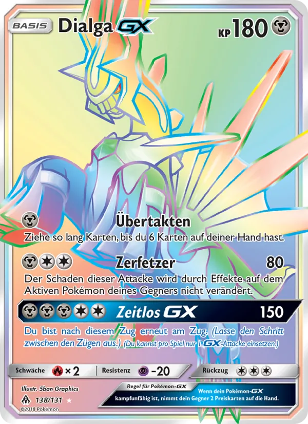 Dialga GX Grauen Der Lichtfinsternis 138/131
