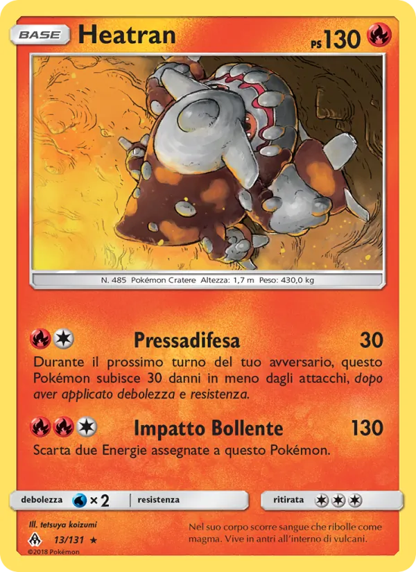 Heatran Apocalisse Di Luce 13/131