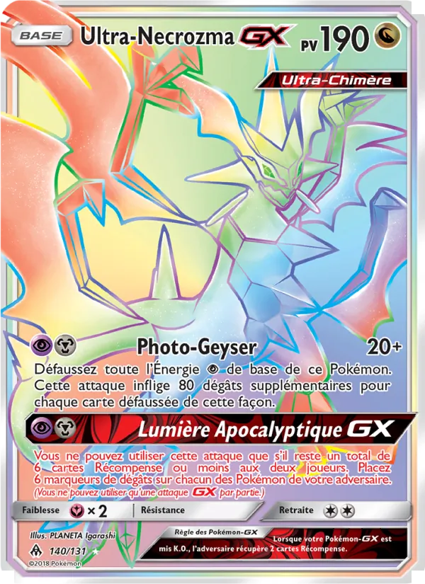 Ultra-Necrozma GX Lumière Interdite 140/131