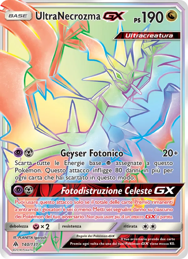 UltraNecrozma GX Apocalisse Di Luce 140/131