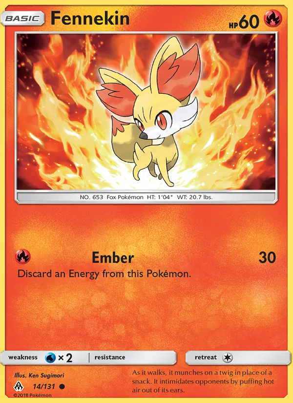 Fennekin Forbidden Light 14/131