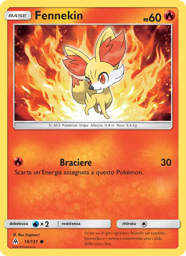 Fennekin Apocalisse Di Luce 14/131