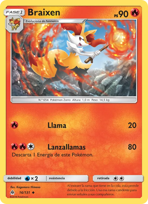 Braixen Luz Prohibida 16/131