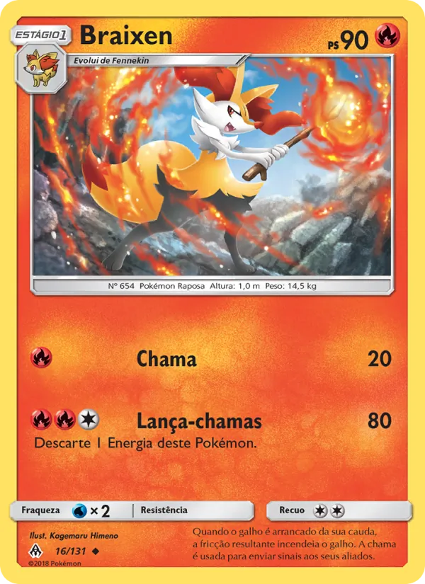 Braixen Luz Proibida 16/131