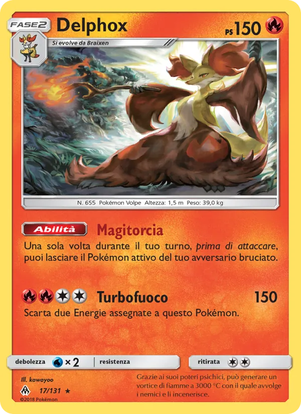 Delphox Apocalisse Di Luce 17/131
