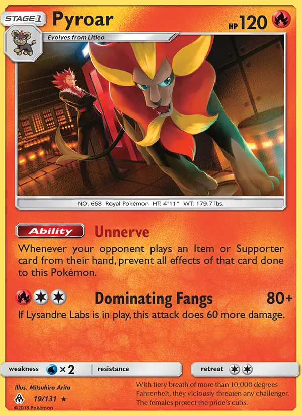 Pyroar Forbidden Light 19/131
