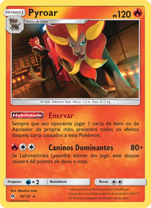 Pyroar Luz Proibida 19/131