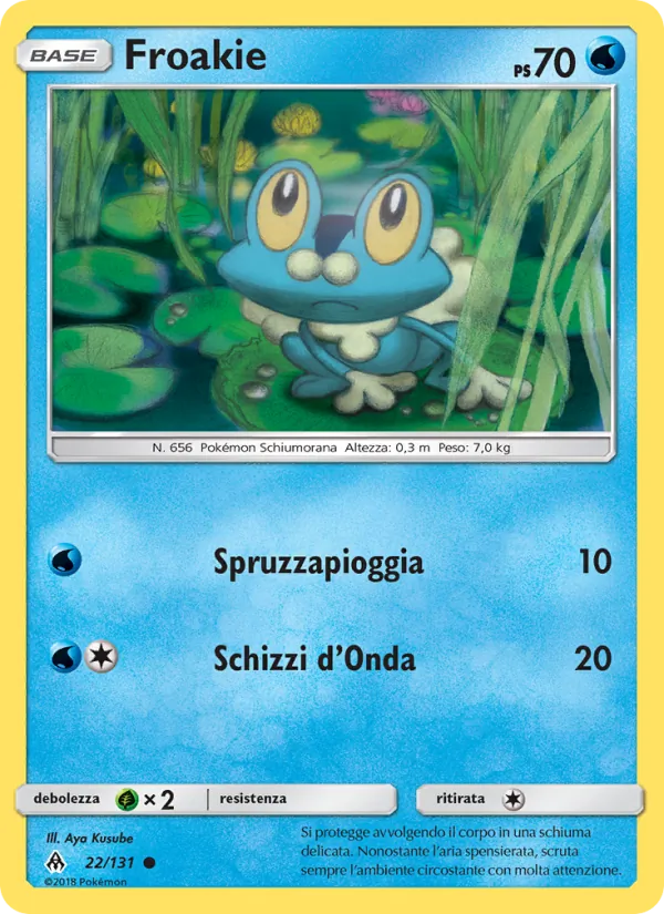 Froakie Apocalisse Di Luce 22/131