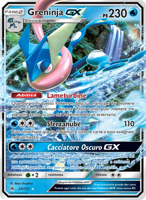 Greninja GX Apocalisse Di Luce 24/131