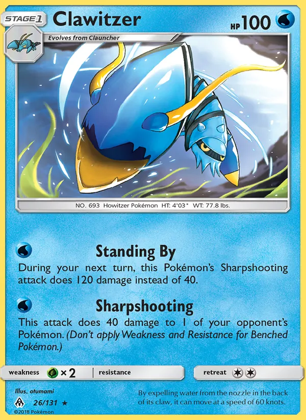 Clawitzer Forbidden Light 26/131