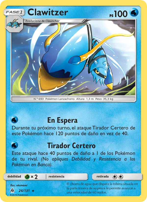 Clawitzer Luz Prohibida 26/131