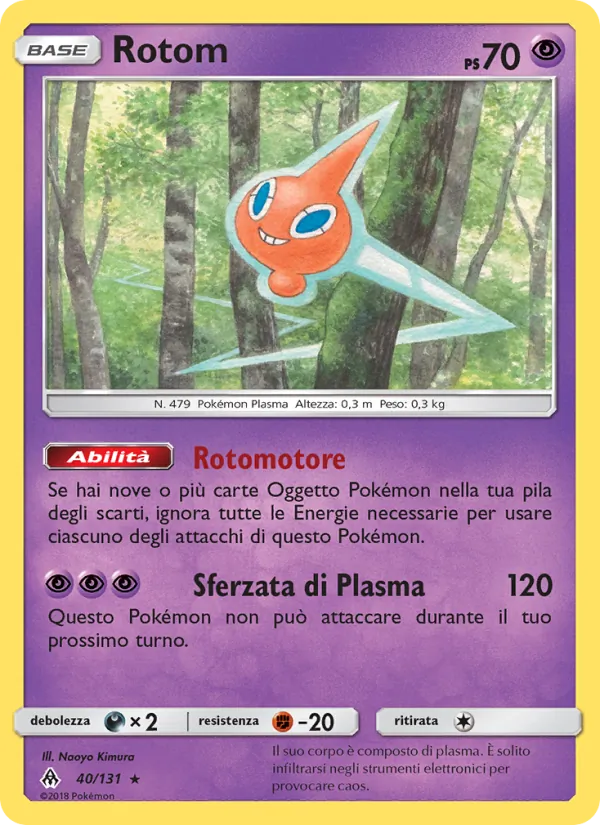 Rotom Apocalisse Di Luce 40/131