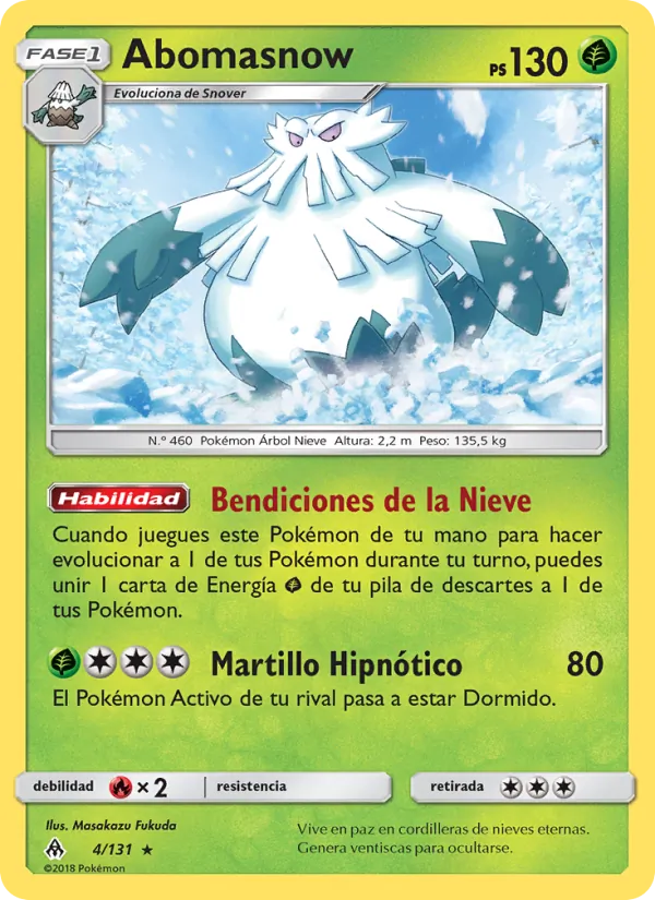 Abomasnow Luz Prohibida 4/131