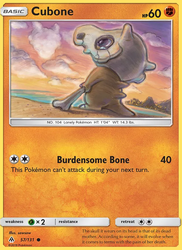 Cubone Forbidden Light 57/131