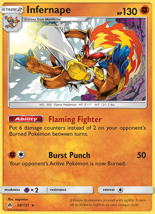 Infernape Forbidden Light 59/131