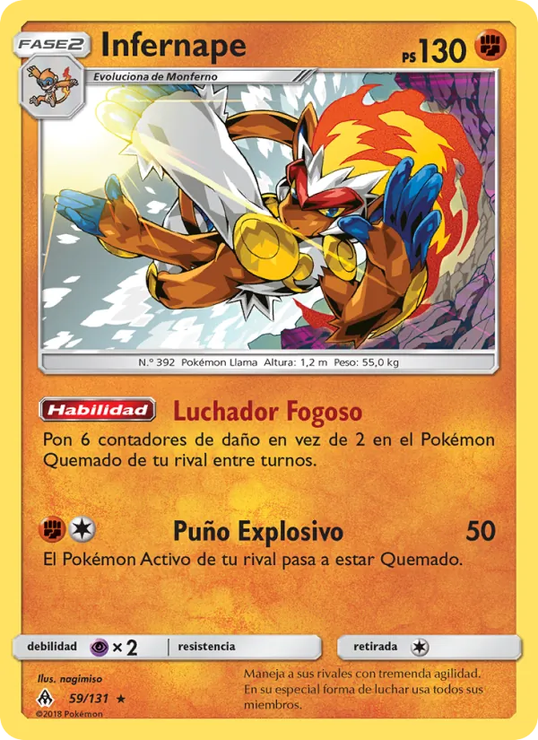 Infernape Luz Prohibida 59/131