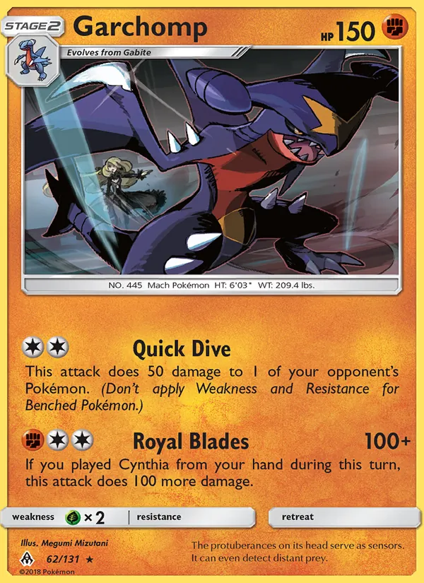 Garchomp Forbidden Light 62/131