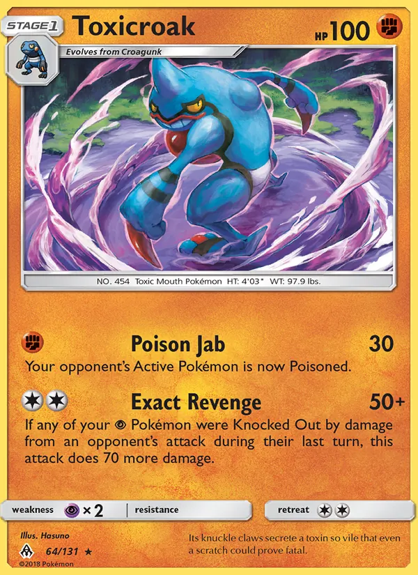 Toxicroak Forbidden Light 64/131