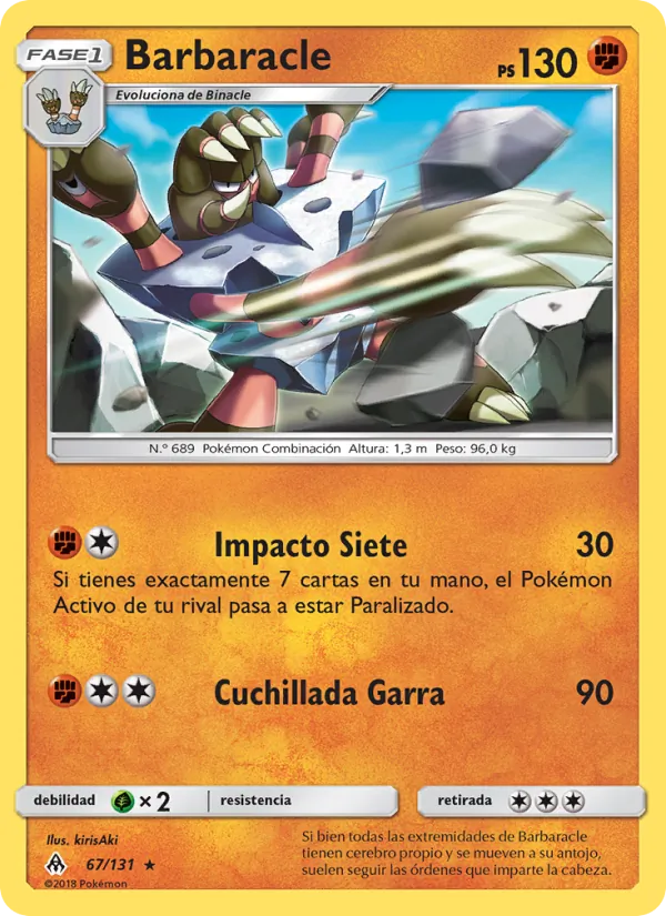 Barbaracle Luz Prohibida 67/131